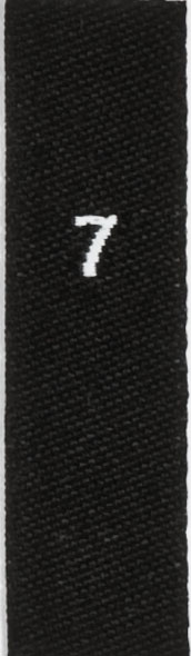 woven size labels - number 7