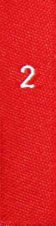 woven size labels - number 2
