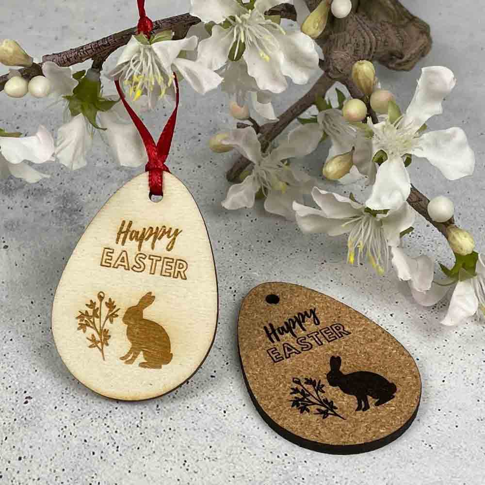Hang tag with Easter motif