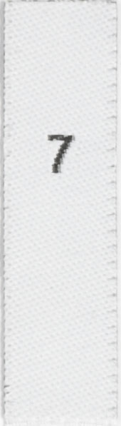woven size labels - number 7