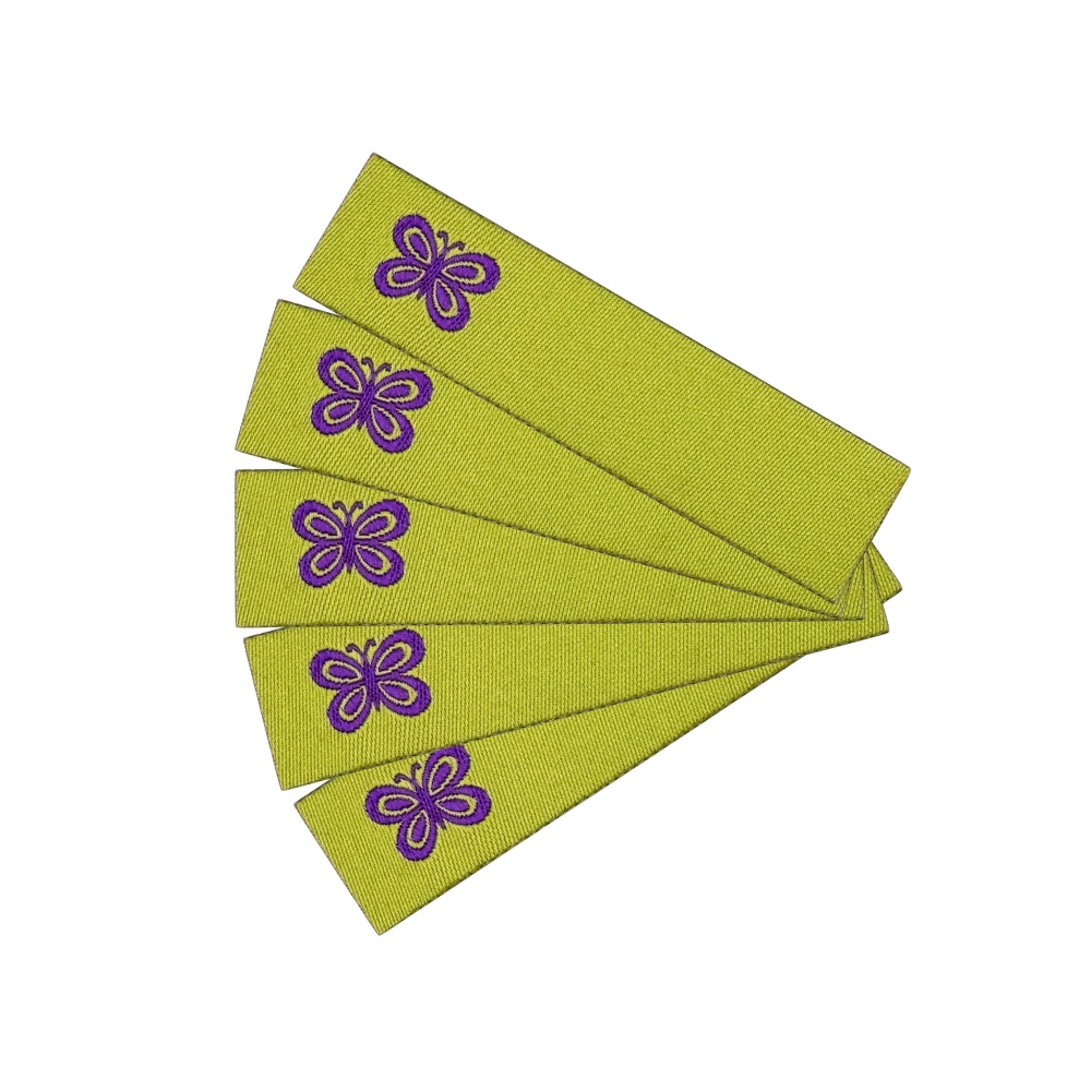 Iron-On Woven write-on labels „butterfly”