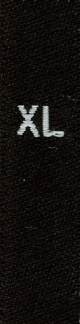woven size labels - size XL