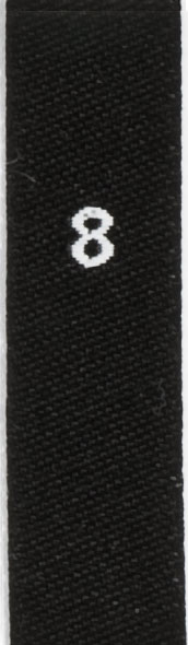 woven size labels - number 8