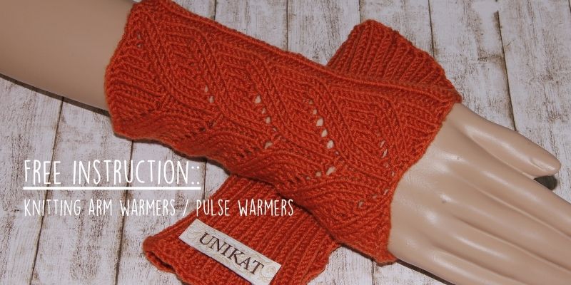 Free Instruction / Tutorial: knitted arm warmers