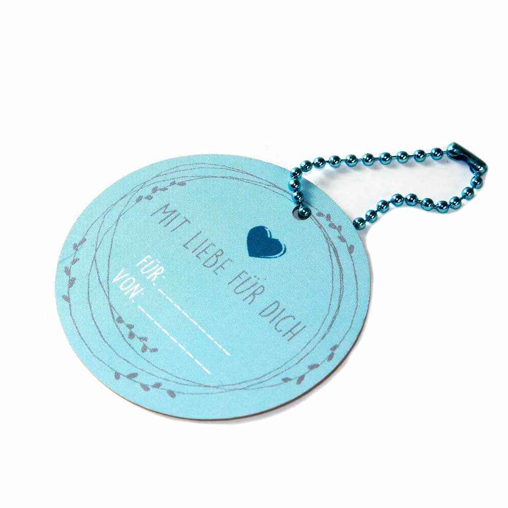 Bead chain, metal, for hang tags, 102 mm