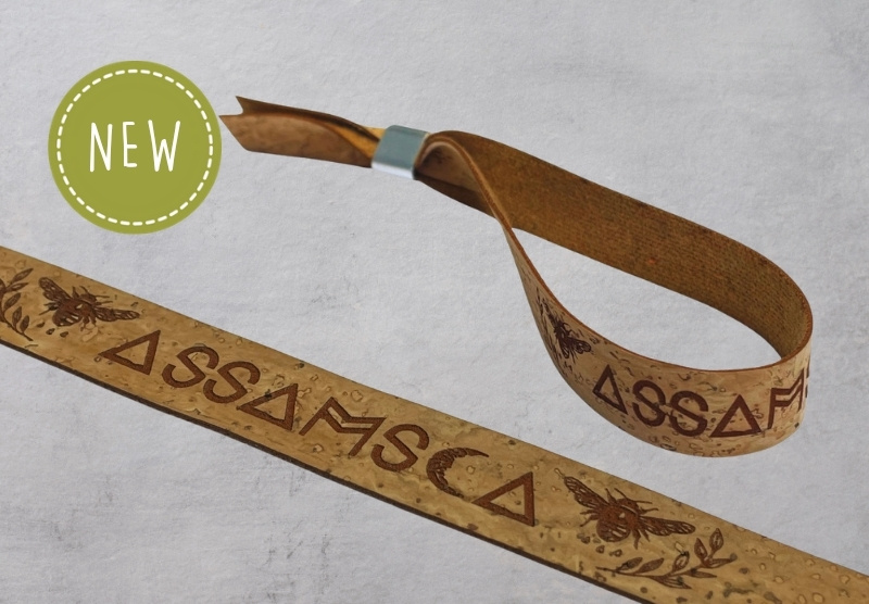 Eco-friendly cork event wristbands