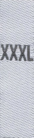 woven size labels - size XXXL