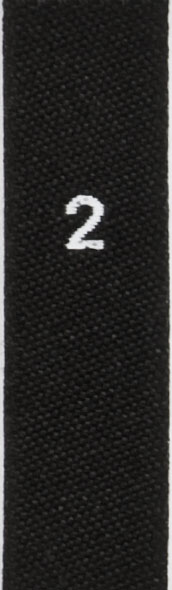 woven size labels - number 2