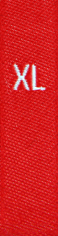 woven size labels - size XL