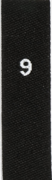 woven size labels - number 9