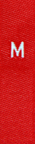 woven size labels - size M