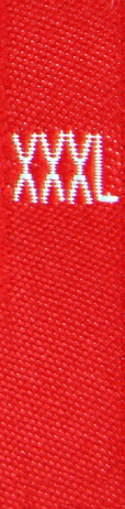woven size labels - size XXXL
