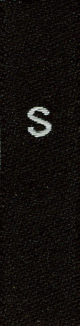 woven size labels - size S