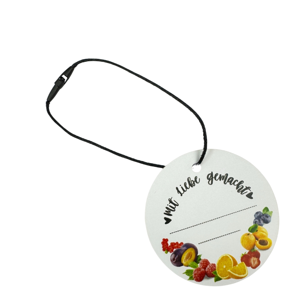 Baumwollkordel in schwarz