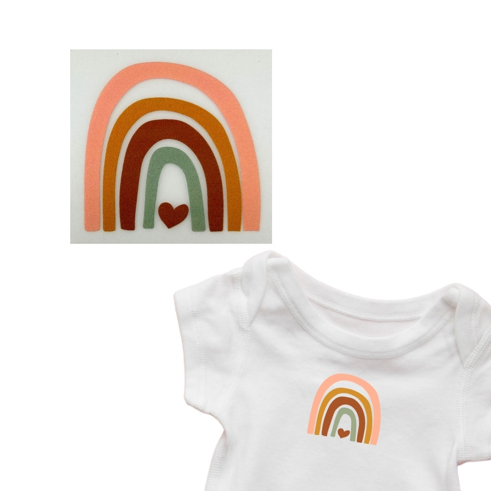Iron-on transfer | "Rainbow"  40 mm x 40 mm
