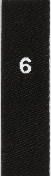 woven size labels - number 6