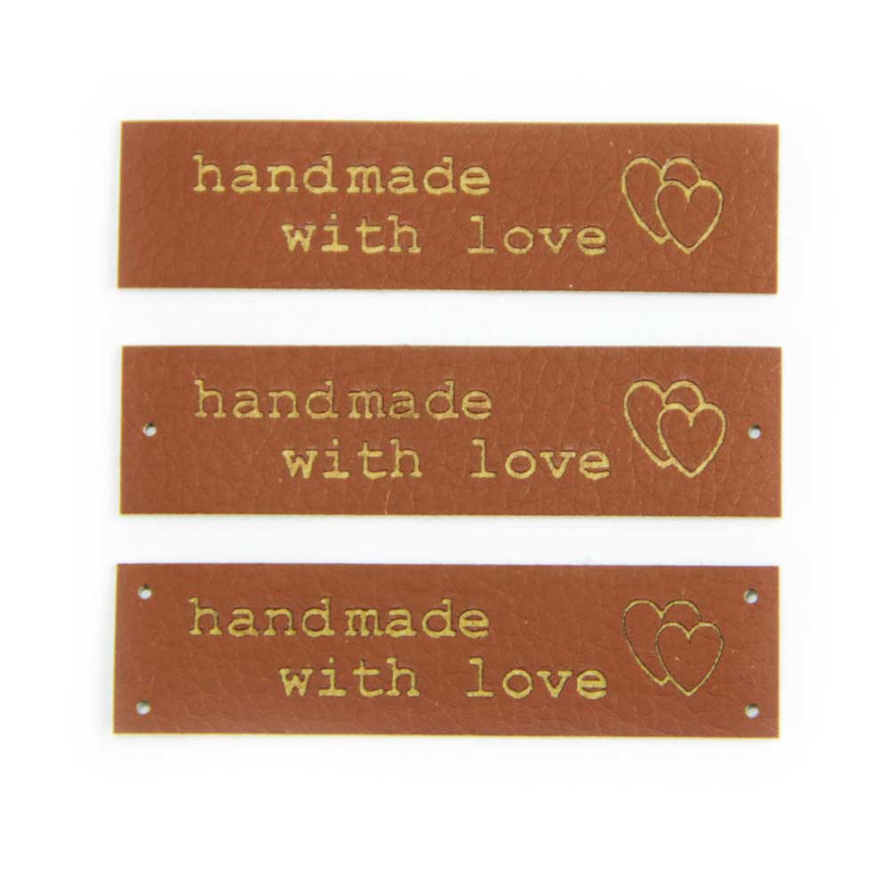 artifical-leather-label-brown