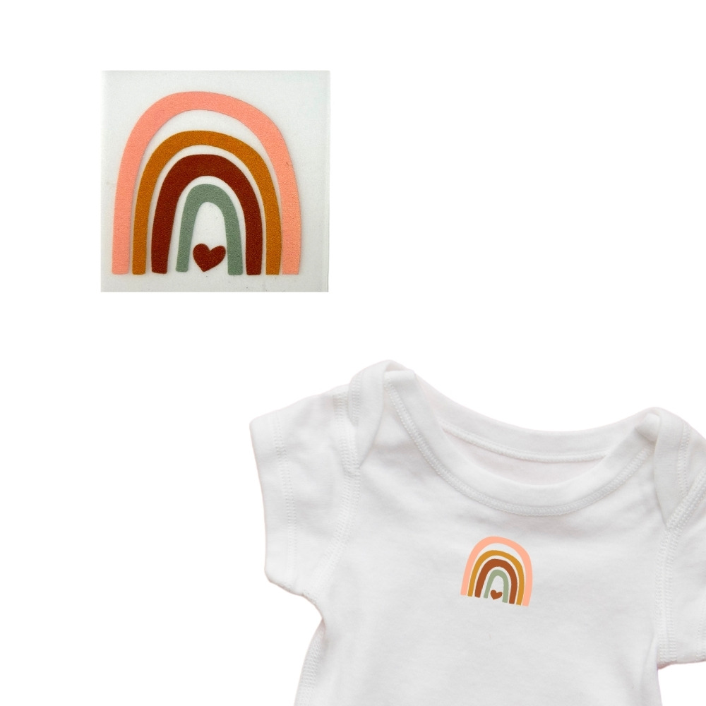 Iron-on transfer | "Rainbow"  30 mm x 30 mm