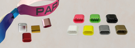 Verschlüsse für Festivalbändchen