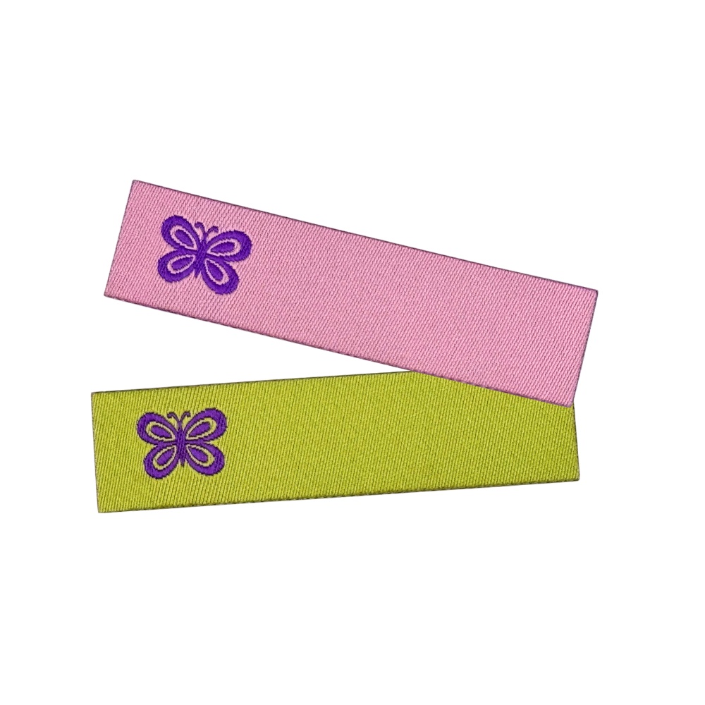 Iron-On Woven write-on labels „butterfly”