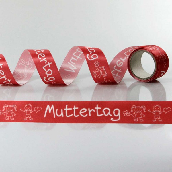 Ruban cadeau satin Muttertag - offre spéciale
