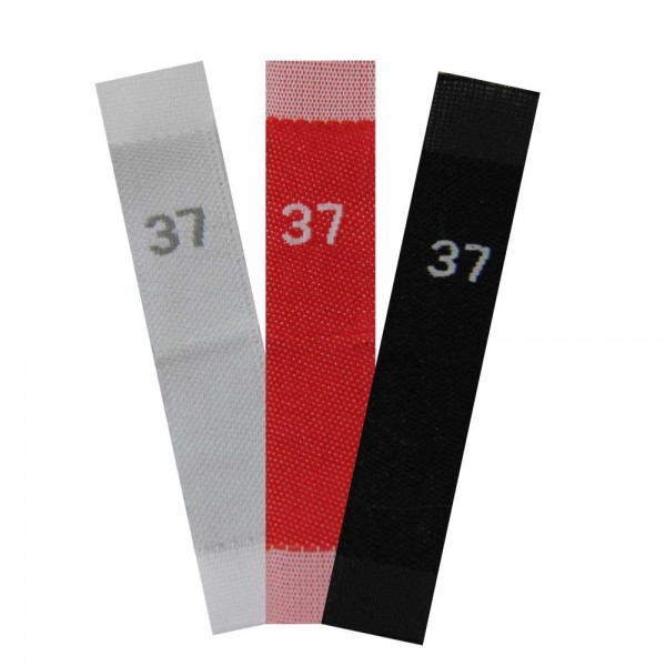 woven size labels - number 37