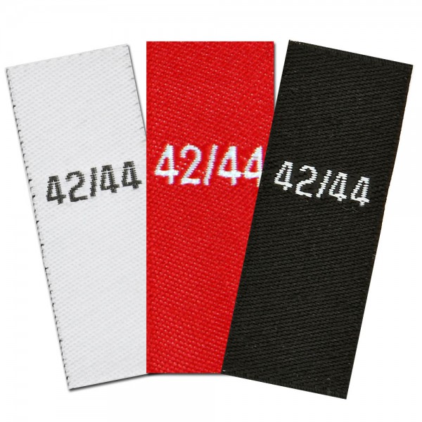 woven size labels - size 42/44