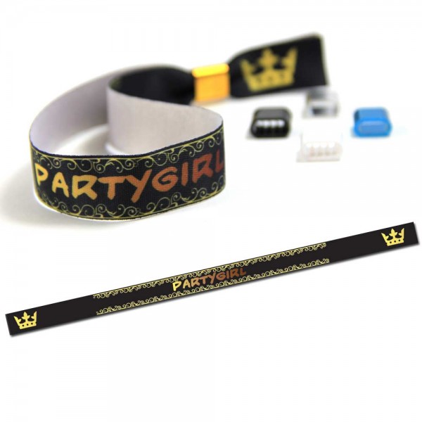 ruban bracelet de soirée “Partygirl” design 9