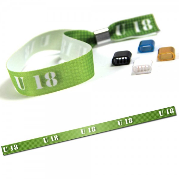 Partyarmband "U 18" Design 2, Eintrittsband