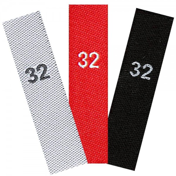 woven size labels - number 32