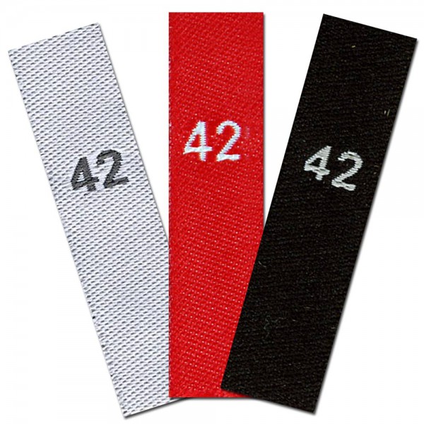 woven size labels - size 42