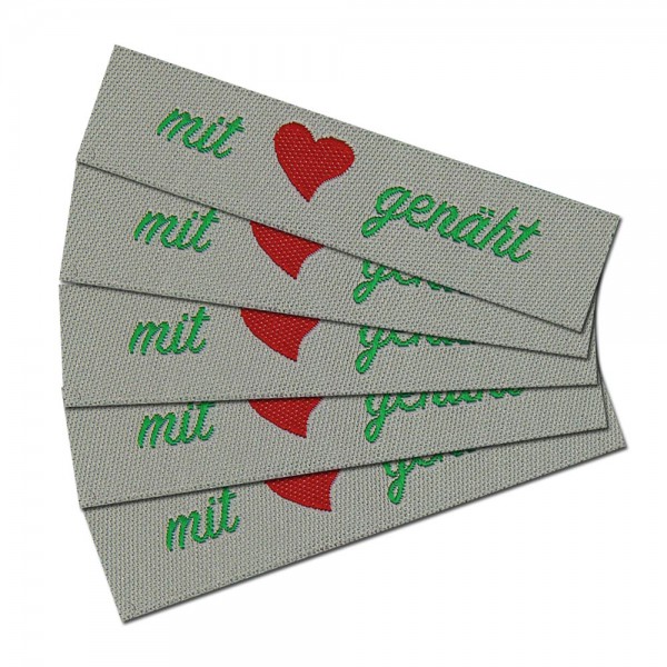 Fix&Fertig - Étiquette textile „mit Liebe genäht“