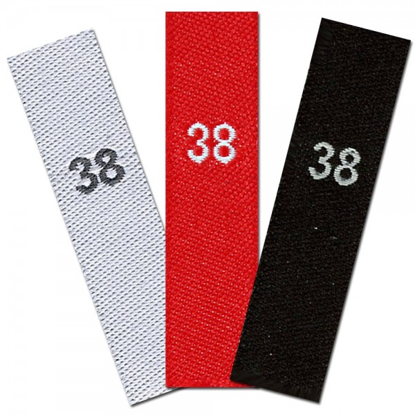 woven size labels - number 38