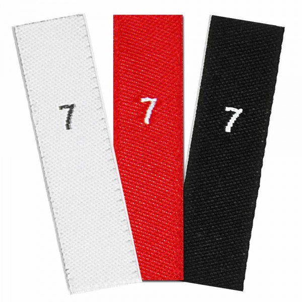 woven size labels - number 7